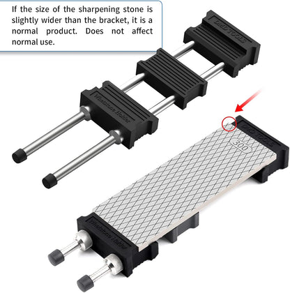 DMD Adjustable Whetstone Holder | Stainless Steel Sharpening Stone Base with Non-Slip Rubber | Secure Knife Sharpening for Kitchen, Workshop & Outdoor Use