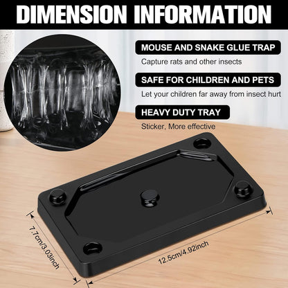 Qualirey 64 Pieces Mouse and Insect Glue Traps Heavier Sticky Traps with Non-Toxic Glue for Mice and Insects, Pet and Children Safe (3 x 5 Inch)