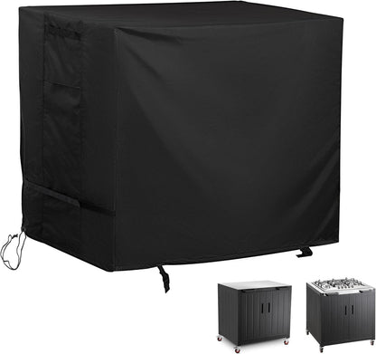 Outdoor Island Table Cover for Feasto Grill Cart with Storage Cabinet, Outdoor Kitchen Cabinet Cover for BBQ Storage Cabinet/Outdoor Kitchen Cart/Outdoor Prep Table