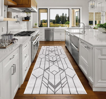 Keen Home Design Terrace Outdoor Runner Rug - 2x12 Washable Indoor/Outdoor Rug for Patio, Kitchen, Balcony, Beach, Garden, Deck and Porch, Size: 2'2"x11'10"