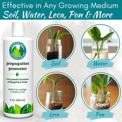 Houseplant Prop Drops - Propagation Promoter & Root Growth Hormone | Root Stimulator for Cuttings | Supports Stronger, Healthier Plants | Easy-to-Use Liquid Formula for Water & Soil Propagation | 8oz