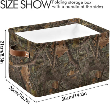 Camouflage Rectangular Storage Basket Organizer Bin Shelf Baskets For Clothes Gifts For Home Office Dorm