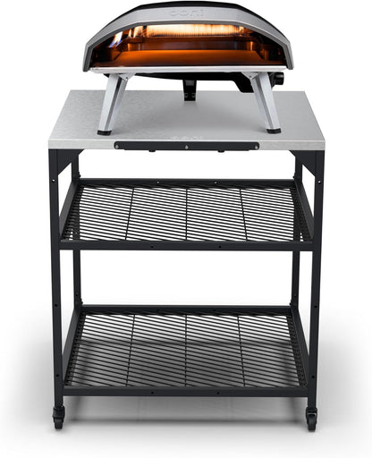 Ooni Large Outdoor Modular Table - 31x31x35 Pizza Oven Cart, Stainless Steel Grill & BBQ Stand, Outdoor Table