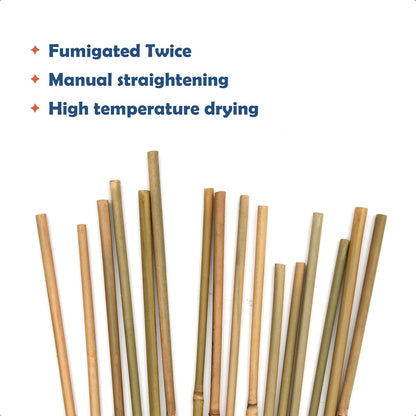 Bamboo Stakes 3FT Garden Stakes Plant Stakes for Indoor and Outdoor Climbing Plants Poles Sticks Support Tomatoes Eggplants Beans 25 Pack