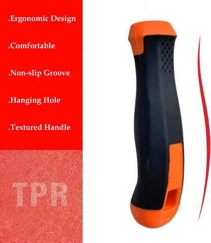 2025 Weed Puller Tool,Ergonomic Hand Weeder Tool, Removal Tool for Garden,Uprooting Tool, Rubber Handle Manual Puller,Easy to Use Physics-Driven Leverage, V-Shaped Forks