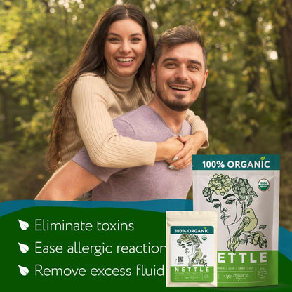 Super Value Pack 5 LB - Organic Stinging Nettle Leaf Tea - Allergy Relief, Fluid Balance - Support Hair, Skin