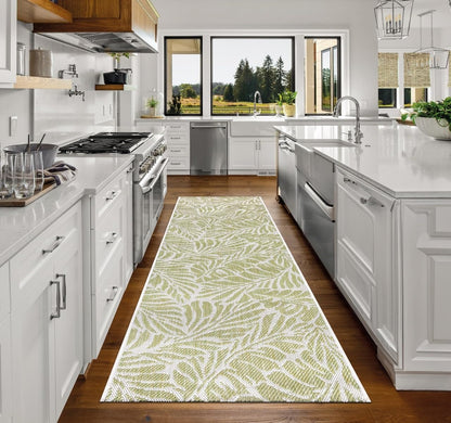 Keen Home Design Terrace Outdoor Runner Rug - 2x12 Washable Indoor/Outdoor Rug for Patio, Kitchen, Balcony, Beach, Garden, Deck and Porch, Size: 2'2"x11'10"