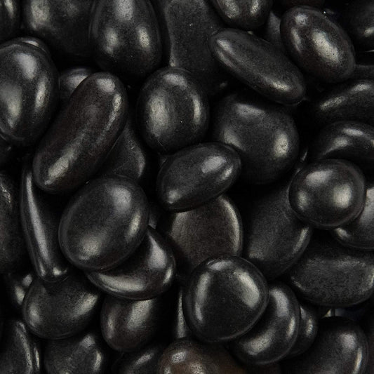 MSI Decorative Polished Black Pebbles, 0.2 inch - 0.5 inch, 40 lb. Bag (55 Bags/Pallet)
