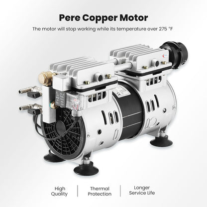 Pond Aerator, 5.2 CFM for Pond and Lakes Up to 3 Acres, 3/4 HP Compressor with Timer, Aeration Pumps for Deep Water Oxygen Circulation