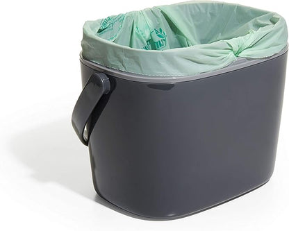 OXO Good Grips EASY-CLEAN COMPOST BIN - CHARCOAL - 1.75 GAL/6.62 L