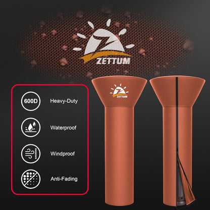 Patio Heater Covers - 600D Outdoor Heater Cover with Zipper Heavy Duty Waterproof, Propane Heat Cover for East Oak, Hampton Bay, Amazon Basics and Fire Sense (87" Height x 33" Dome x 19" Base)