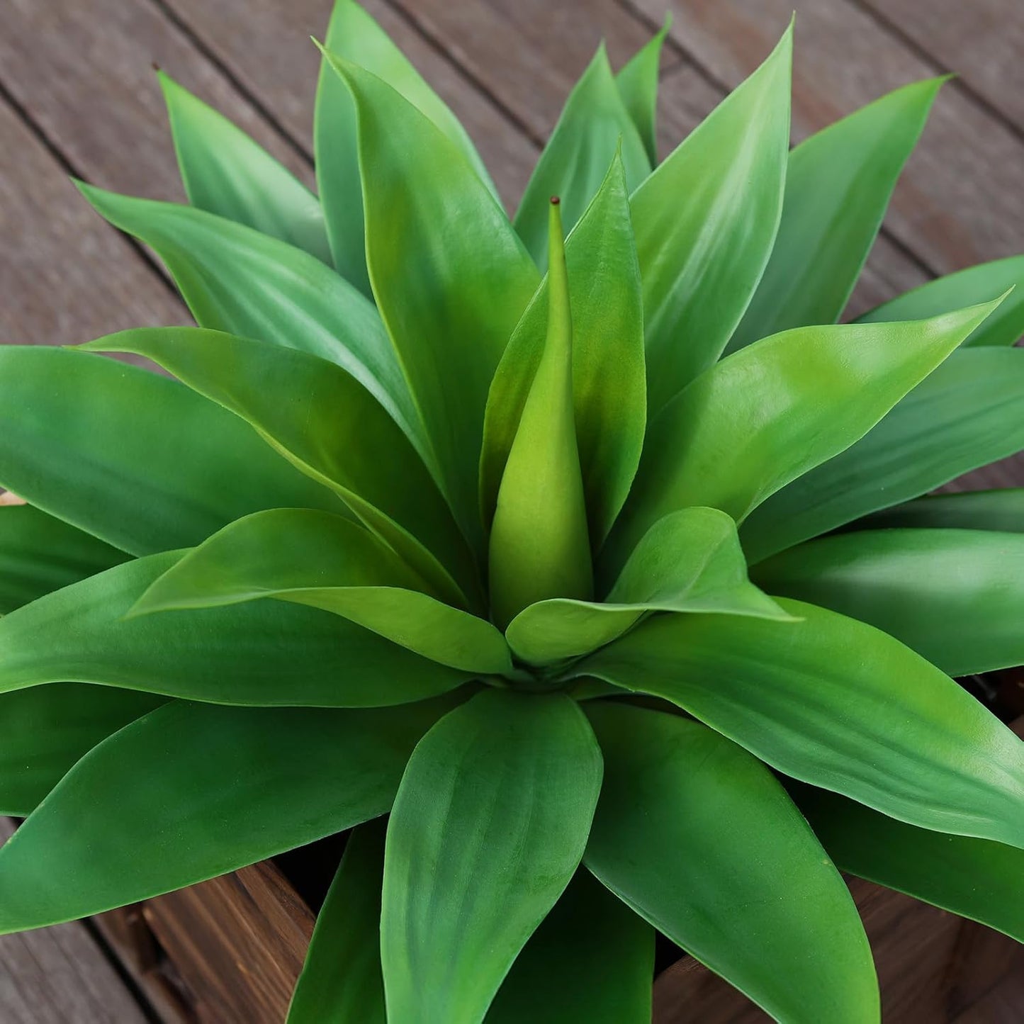 Artificial Plants Fake Agave Succulent Plant 28 Inch Big Size Faux Succulents Stems for Indoor Outdoor Realistic & Natural Home Decor Plants for Office Housewarming 2 Pack