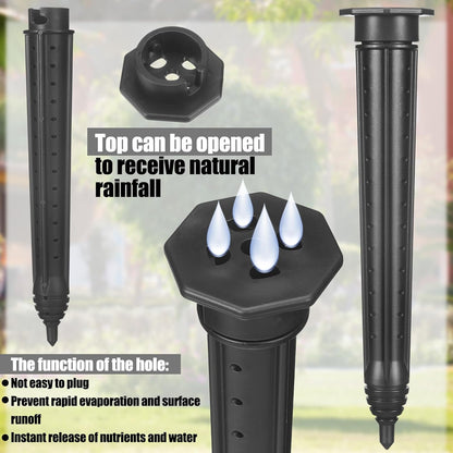8 Pack Garden Watering Stake Large UV-Protected ABS Plastic Deep Root Irrigation Spike for Trees, Shrubs, Bushes, Shrubs, Flowers, Fruits, Vegetables, Potted Plants (14 Inch)