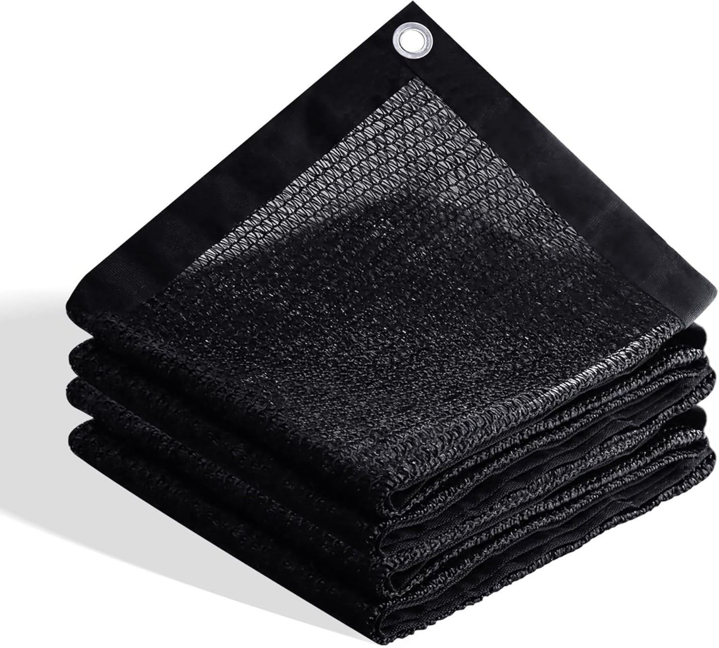 VICLLAX 70% Shade Cloth, 17x20FT Durable Black Mesh Trap with Every 3 FT Grommet, Sun Shade Fabric Netting for for Plants Cover, Greenhouse, Chicken Coop, Barn Kennel, Garden Patio