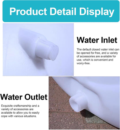 Water Container 50L 80L 110L 200L Heavy Duty Water Bucket Water Carrier, Portable Plastic Water Tank Water Storage for Camping Caravans Hiking Travel BBQ Travel Outdoor(Size:50L)