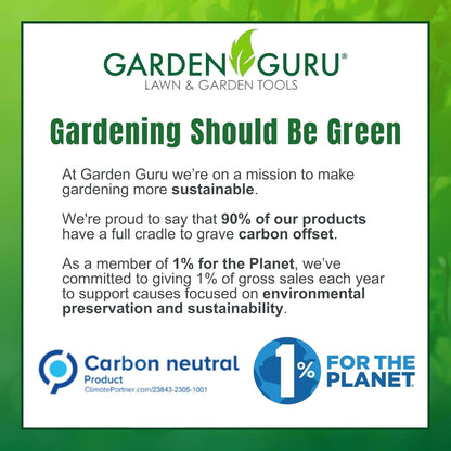 GARDEN GURU Indestructible Titanium Garden Clippers - Professional Bypass Hand Pruner Pruning Shear with Comfort Grip Handles for Gardening, Trimming, and Yard Work - Hardened Steel & Titanium Blade