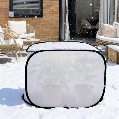 23" x 17" x 17" Pop up Rectangular Frost Protection Plant Cover, Winter Garden Plants Freeze Protection Tent, Warm Garden Bed Plant Protector Enclosure for Snow Frost Protection Indoor & Outdoor