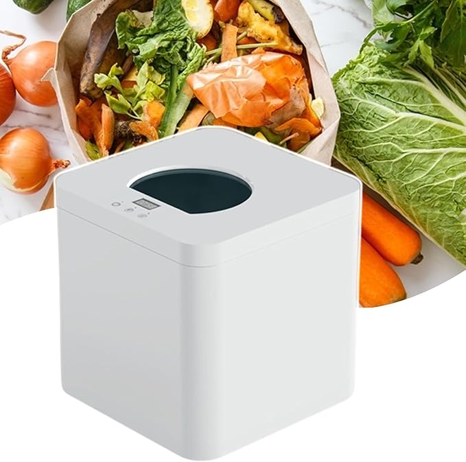 Food Waste Electric Composter,For Kitchen,Double Blade Grinding,2 Conversion Mods:Thermal Driving Mode/Biological Mode,110V