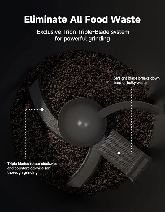 Dreame Electric Composter for Kitchen, Smart Control High-Temp Auto-Cleaning, Odorless, Trion Triple-Blade System, Washable Carbon Filter, 27dB Quiet, Safety Lock, 2.5L Capacity Compact Design