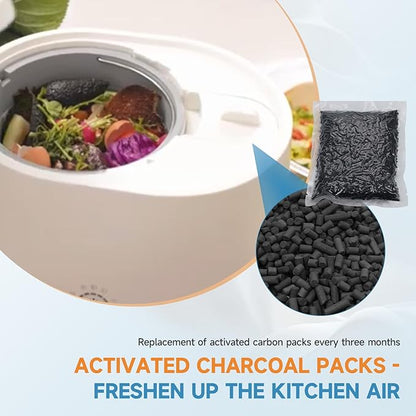 2 Pack Charcoal Refills for Lomi Smart Waste Kitchen Composter, 1.0 Pounds (Activated Charcoal Filters Keep Your Kitchen Smelling Fresh and Odour-Free)