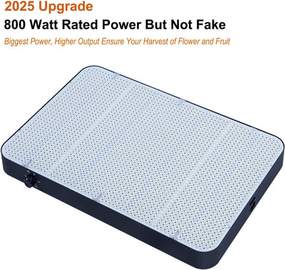 FECiDA 2025 Upgrade Professional LED Grow Light 800 Watts Actual Power, 5x5 ft Grow Gent Light for All Growth Stages, Biggest Power in Market, Dimming Function Makes Greater Harvest and Saving Money