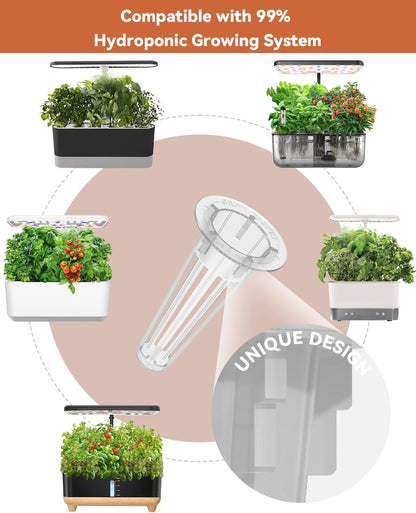 Fruits Seed Pod Kit for AeroGarden, Ahopegarden, iDoo, GARDENCUBE, MUFGA with Strawberry, Cucumber, Red/Golden Cherry Tomato, Compatible with All Indoor Hydroponics Growing System, 16-Pod