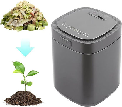 Electric Composter for Kitchen,Smart Compost Bin Indoor/Outdoor,2.5L Large Capacity Odorless Composter Kitchen Countertop,Auto-Cleaning Home Compost Machine (Black)
