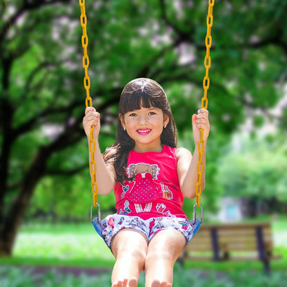 Sunnyglade 3PCS Swings Seats Heavy Duty with 66" Chain, Playground Swing Set Accessories Replacement with Snap Hooks, Support 250lb (3, Blue)