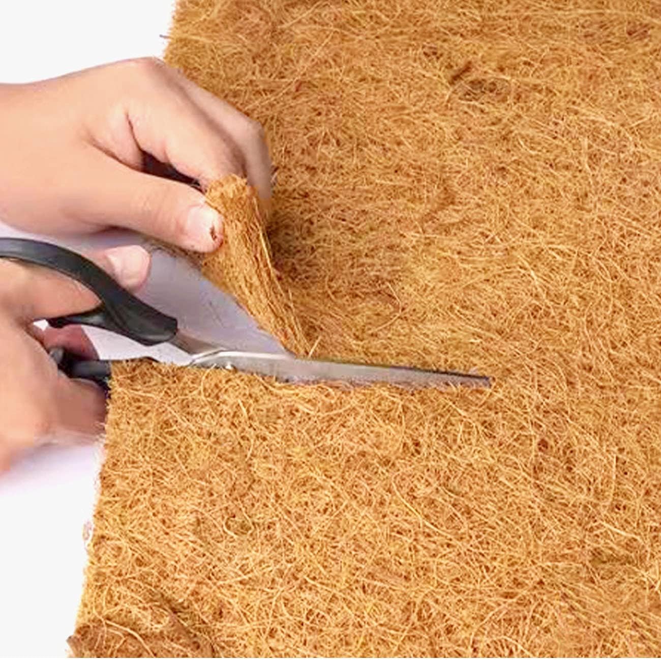 16x40 inch Natural Coconut Coir Liner Sheets Coco Fiber Roll Coco Mat for Planter Flower Basket Liner Garden Decoration Animal Pet Pad