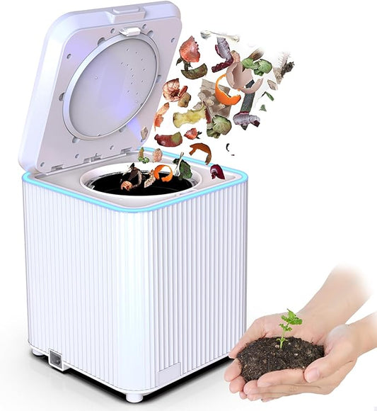 SQUEEZE master Electric Kitchen Composter-Smart Kitchen Waste Composter-3.5L/0.92 Gallons Compost Machine for Kitchen-Turn Garbage into Treasure-Drying、Crushing and Fermentation Functions