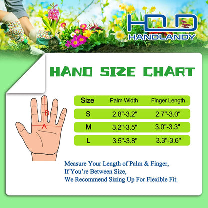 HANDLANDY Long Gardening Gloves for Men & Women, Thorn Proof Rose Pruning Gloves Leather Gauntlets Garden Glove Yard Work Glove (Small, Brown)