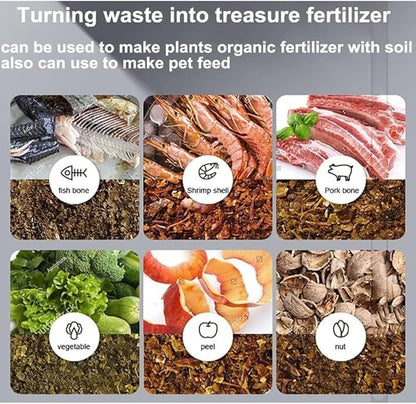 Smart Waste Kitchen Composter, Electric Kitchen Composter, Home and Kitchen Composting Bin, Countertop Automatic Food Waste Cycler with 2.5L Capacity, Turn Garbage to Compost with Single Button