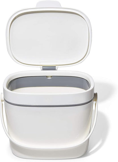 OXO Good Grips EASY-CLEAN COMPOST BIN - WHITE - 1.75 GAL/6.62 L