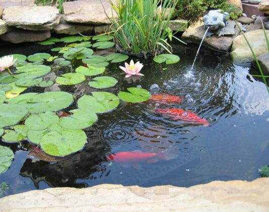 Small Pond Liner, 4 x 7 Feet 20 Mil Pond Liners for Outdoor Ponds, Black Pond HDPE Liner for Waterfall, Fish Ponds, Garden Fountain