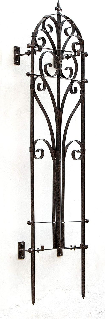 H Potter Outdoor Metal Wall Decor or Trellis for Climbing Plants Suitable as Art Garden Panel Roses Vines Privacy Includes Brackets for Hanging Gar214w1