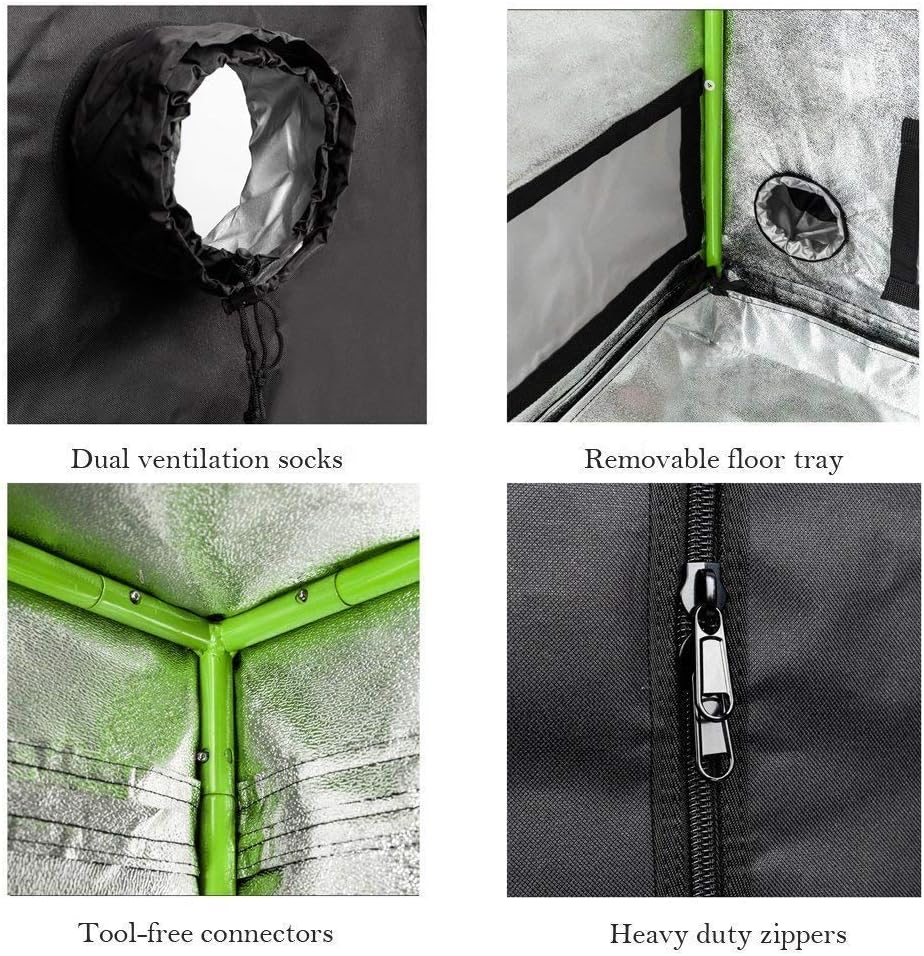 Grow Tent for Indoor Plant Growing Dismountable Reflective Hydroponic Non Toxic Room (32"x 32"x 64")