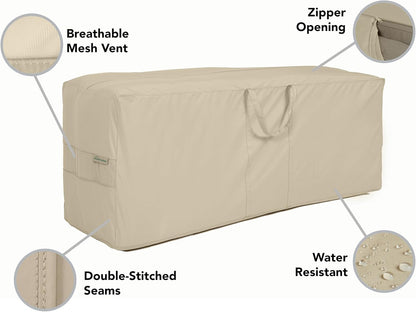 Covermates Cushion Storage Bag - Weather Resistant Polyester, Weather Resistant, Water Resistant Zipper, Cover Accessories, 75W x 18D x 26H, Khaki