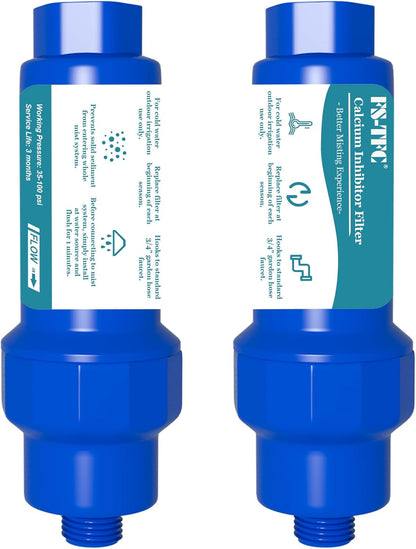 FS-TFC Calcium Inhibitor Filter, Removable and Replaceable Anti-Scale Inline Water Filter Misting System Protector for Mist Nozzle,2PACK