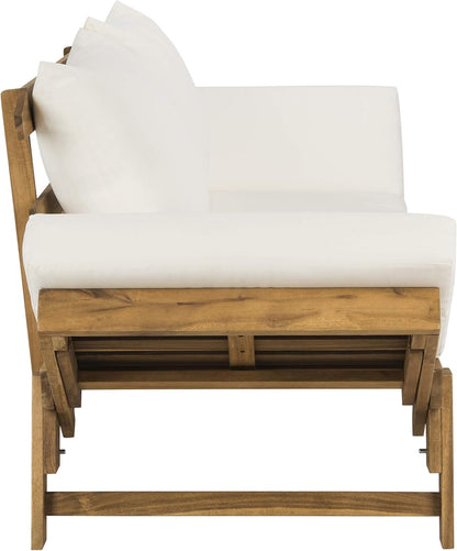 SAFAVIEH PAT6745A Outdoor Collection Tandra Grey Modern Contemporary Daybed Day Bed