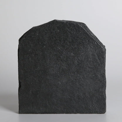 Ten Commandments Tabletop Decor - 6.8-Inch Black Stone Religious Sculpture for Home, Office, or Religious Decor Inspritional Table Decor