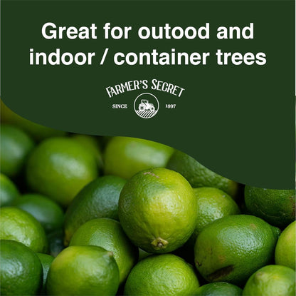 Farmer's Secret Citrus Tree Booster Fertilizer (8oz) - Super Concentrated - Formulated for All Citrus Trees Including All Types of Lemons, Limes, and Oranges - Outdoor and Indoor/Container Trees