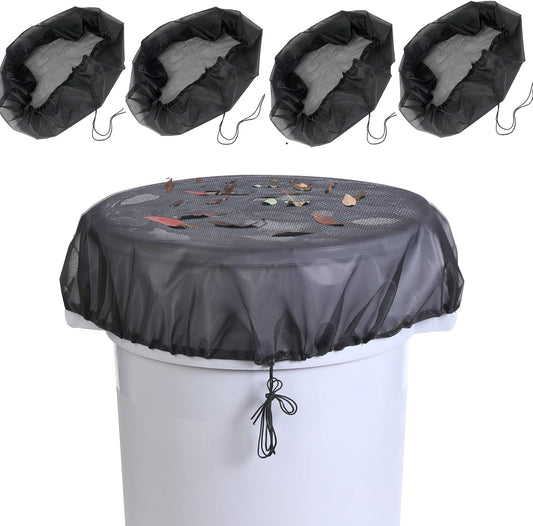 37.5 Inch Mesh Cover for Rain Barrel,Rain Bucket Leaf Filter Screen Cover,Pack of 4