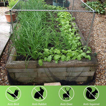 Bird Netting 20x30 Ft, 1/2In Mesh Heavy Duty Garden Netting Pest Barrier for Plants, Fruit Trees, Vegetables, Extra Strong Woven Mesh Netting, Animal Fencing Against Birds, Deer, Poultry
