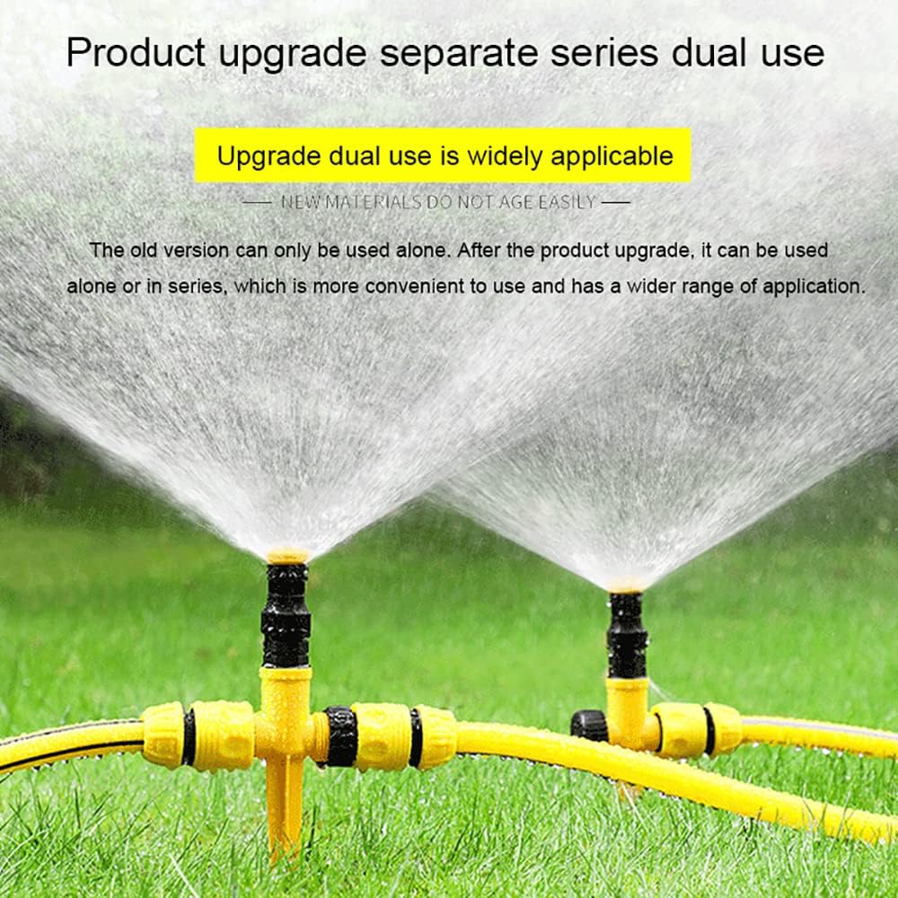 360° Rotation Auto Irrigation System Garden Lawn Sprinkler Patio, Garden Sprinkler Lawn Sprinkler, 90°/180°/360°, Adjustable at Will for Outdoor Grass Garden Yard Lawns (1 PCS)