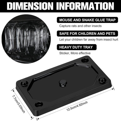 Qualirey 24 Pieces Mouse and Insect Glue Traps Baited Sticky Plastic Boards for House Rodents Heavier Adhesive Traps with Nontoxic Glue for Insects, Ready to Use, Pet Children Safe