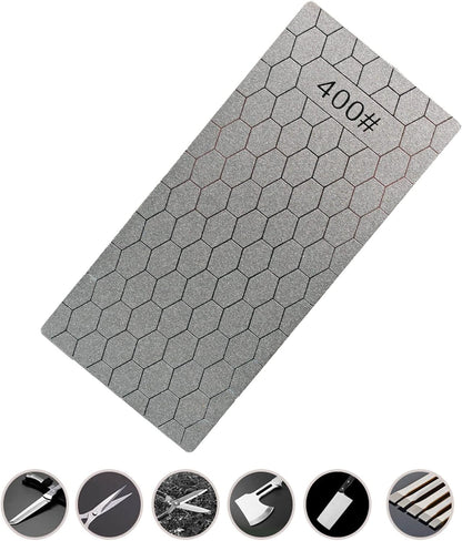 4 Pieces Diamond Sharpening Stone Set,Diamond Lapping Plate Coarse/Medium/Fine Grit Sharpener,400/600/1000/1200 Grit