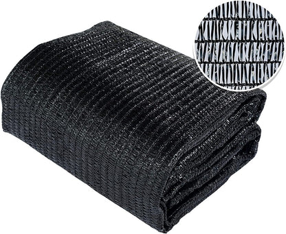 Agfabric 40% Shade Cloth 10X 10ft Sun Shade Fabric Sunblock Shade Cloth Cover with Clips for Plants, Black