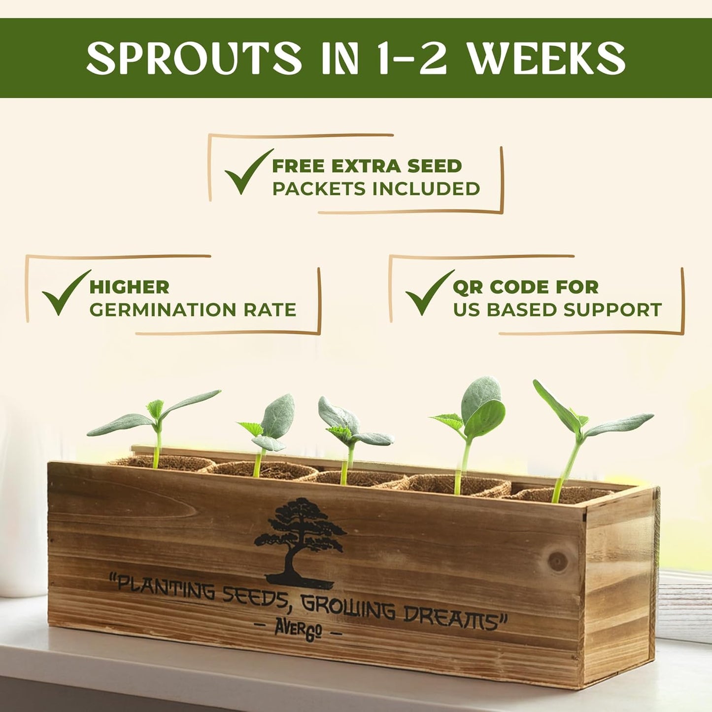 Bonsai Tree Kit for Beginners – 5X Unique Japanese Bonzai Trees | Complete Indoor Starter Kit for Growing Bonsai Plants with Tools & Planters – Gardening Gifts for Women & Men