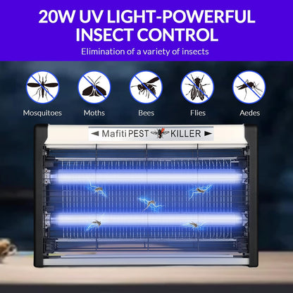 mafiti Bug Zapper Fly Traps Indoor Hanging Electric Mosquito Killer 3500V Gnats Fruit Trap for Home Restaurants Kitchen Garden Black