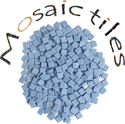 SMEIINIK 500g/1.1lb Bulk Iridescent Color Mosaic Tiles for Crafts,Square Glass Mosaic Pieces for Mosaic Works,Mosaic Making Supplies for DIY,Mosaic Materials (AJ18-28)